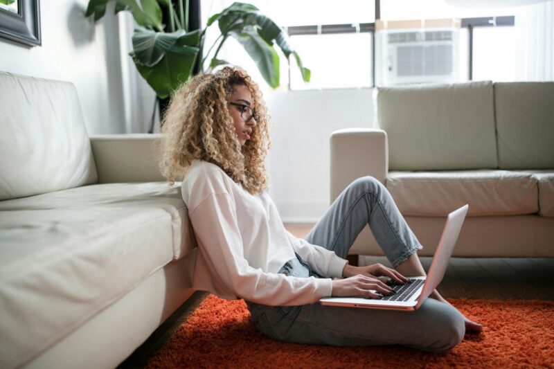 Online telehealth counseling from home